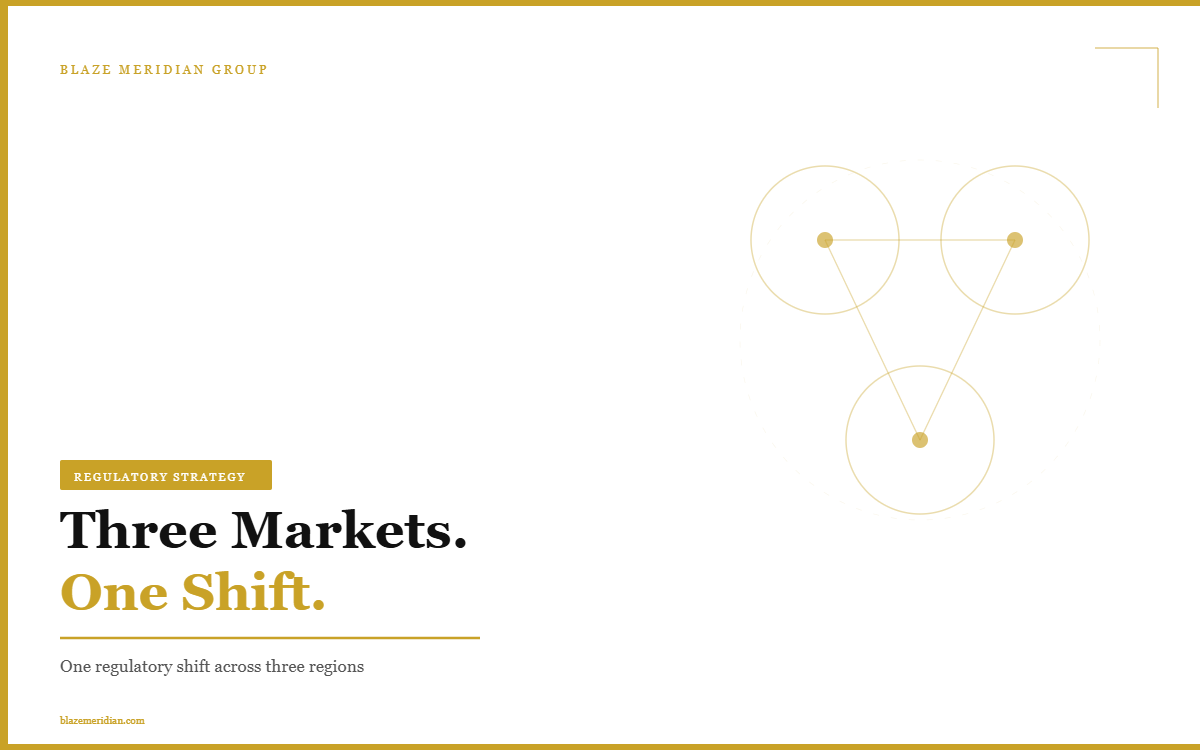 Three Markets One Regulatory Shift – UAE KSA and UK financial strategy by Blaze Meridian Group